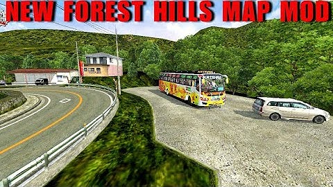 NEW FOREST HILLS MAP MOD AND DRIVING IN INDONESIA BUS GAME..