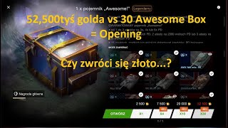 Opening 30 Awesome Box for 52,500gold - WoT Blitz