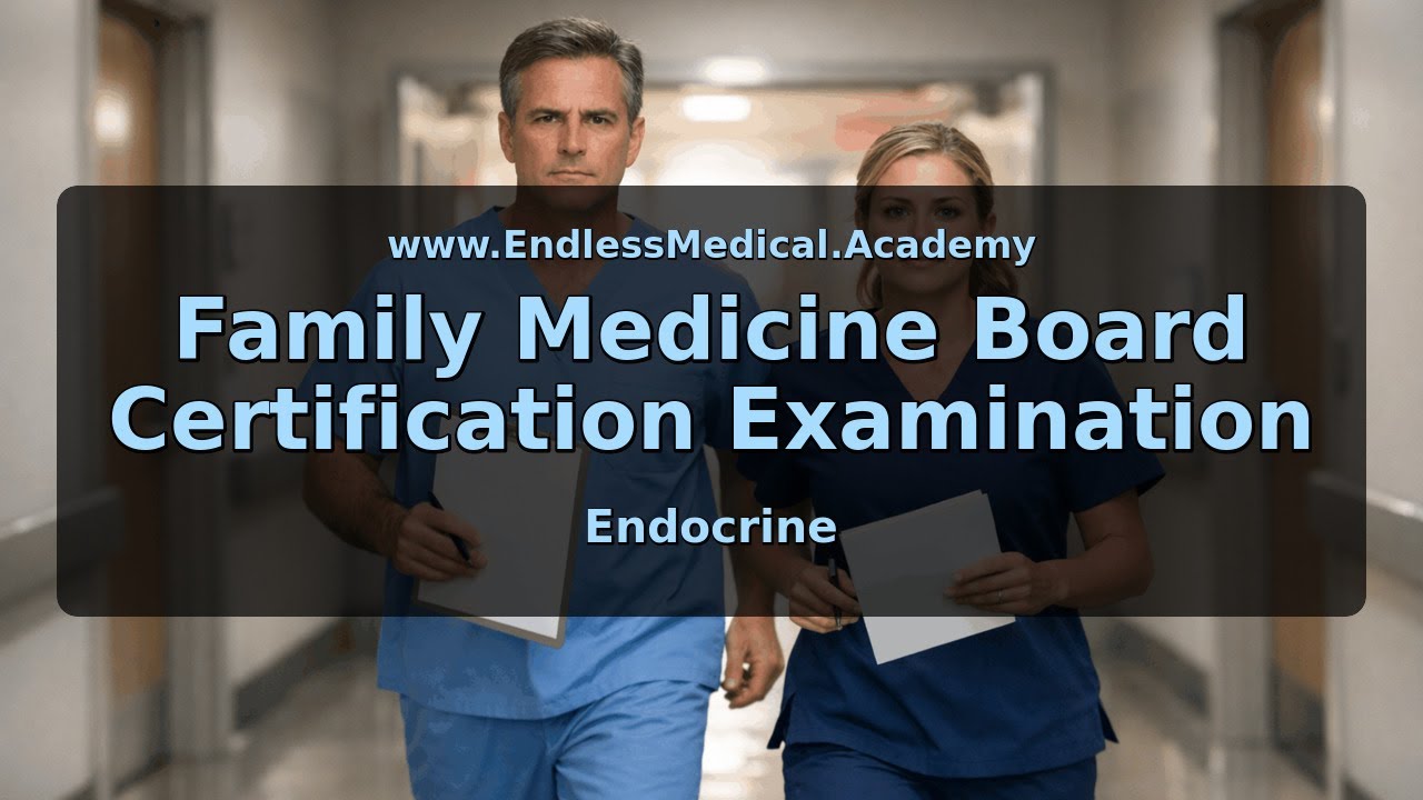 Endocrine, Family Medicine Board Certification Examination – Full Vignette with Extended Explanation