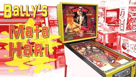 Strange Drop Targets In A Bally Mata Hari PROTOTYPE Pinball Machine