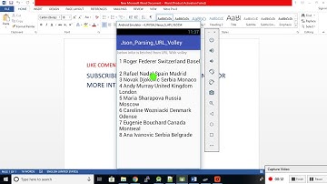 android json parsing from url using volley