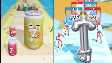 Juice run vs Tall man run iOS android, gameplay