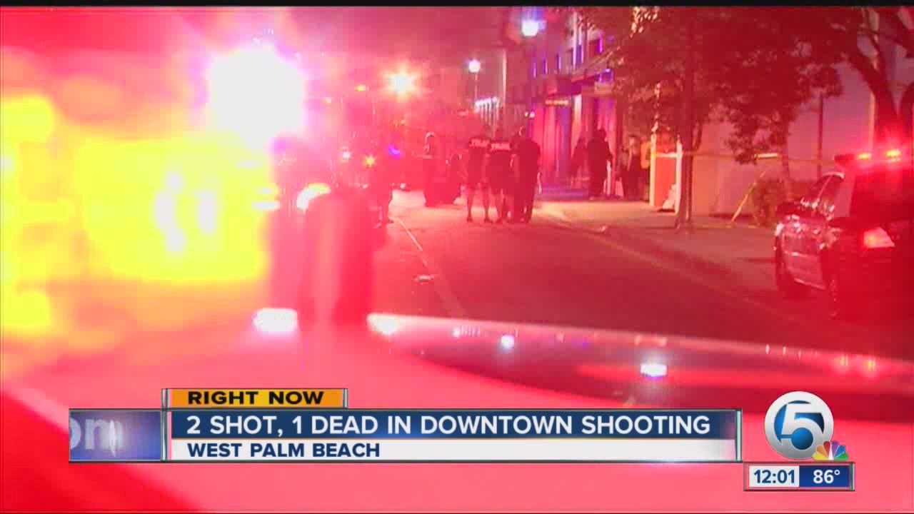 2 shot, 1 dead in downtown West Palm Beach shooting - YouTube
