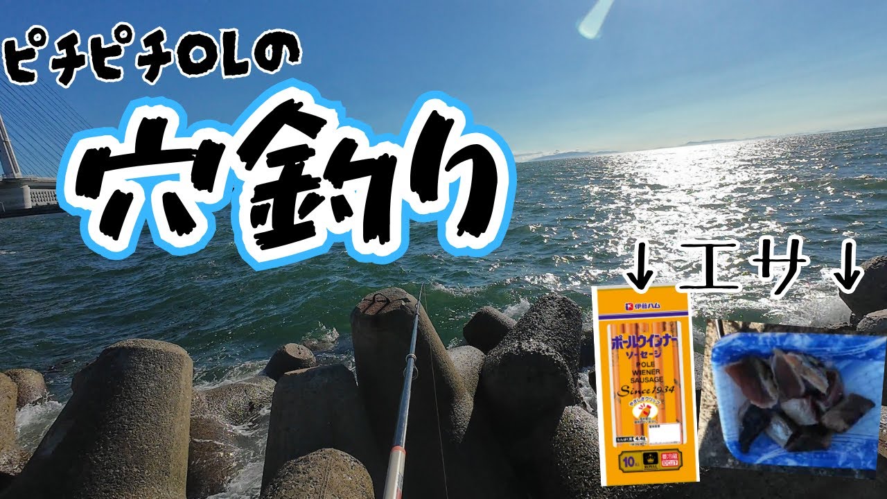 スーパーで買えるもので穴釣りしてみたら・・・アレが釣れた‼️