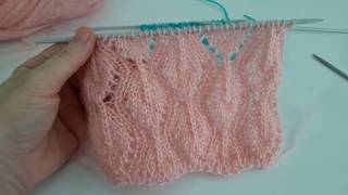 Yapraklı örgü deseni / easy knitting
