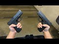 Glock 30sf vs glock 29sf  with pachmayr mag sleeves  grip extenders 45acp vs 10mm