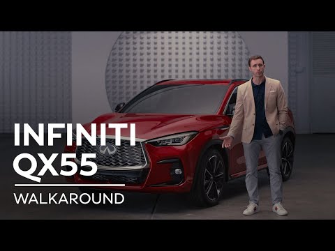 INFINITI QX55 Walkaround - All-New Crossover Coupe Unboxed
