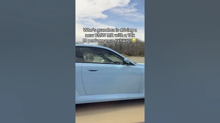 GRANDMA driving a BMW M2 with a $10k M Peformance Exhaust #bmw #cars #shorts
