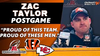Zac Taylor on Bengals' Loss to Kansas City Chiefs | AFC Championship