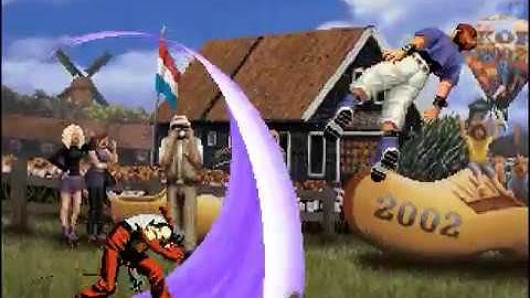 KOF 2002 level 8 Kula, Kaneda and Tetsuo