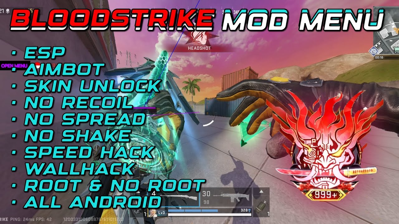 UPDATE CHEAT BLOODSTRIKE MOD MENU❗AIMBOT❗NO RECOIL❗UNLOCK SKIN❗ESP