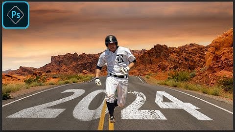 Add Text  (2024) on any Surface in Photoshop : Photoshop Tutorial