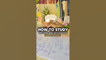 Hoe je na school kunt studeren!! 🏫 (Als je uitgeput en moe bent) 🥱 #studeren #motivatie #studietips