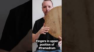 Пальцевые роллы в верхней позиции рамочного барабана #framedrum #percussion