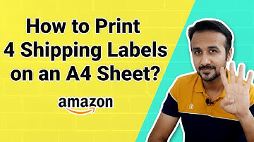 How to print 4 labels per sheet | how to schedule bulk order in amazon | Amazon label printing