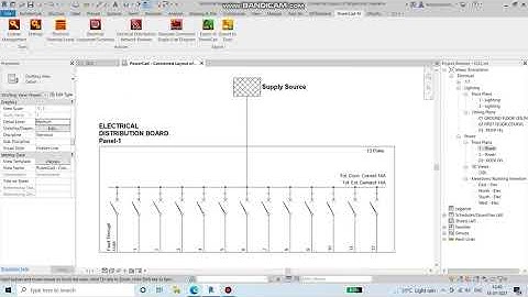 Electrical Line Diagram in Revit#PowerCad