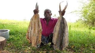 BIG DRY FISH COOKING | Karuvadu Thokku | Dry Fish Recipe | food fun village