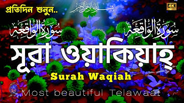 Surah Al-Waqiah | সূরা আল-ওয়াকিয়াহ | রিজিক বাড়াতে প্রতিদিন শুনুন | سورة الواقعة l Quran Tilawat