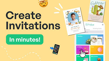 Make customized invitations and cards with Greetings Island, fast and free