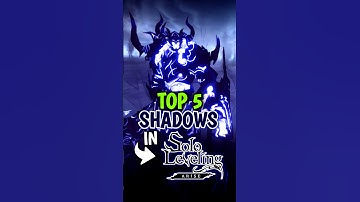 TOP 5 SHADOWS IN Solo Leveling: Arise #sololeveling #sungjinwoo #sololevelingarise
