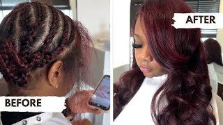 Effortlessly chic 💃🔥 #RedHairMagic #QuickWeaveQueen by hairstyles by Eden 879 views 1 month ago 1 minute, 20 seconds