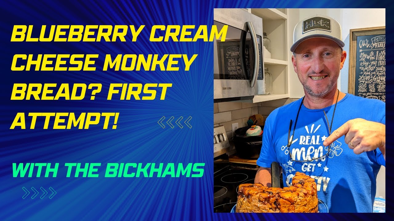 Blueberry cream cheese monkey bread first attempt Cooking a new