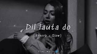 Dil Lauta Do | (Slowed + Reverb) | Mr,,Bajaj,,Song