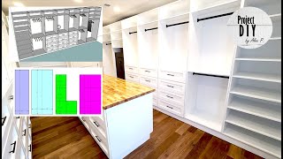 Walk-In Closet Build - Sketchup Plan