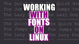 Font Management On Linux screenshot 4