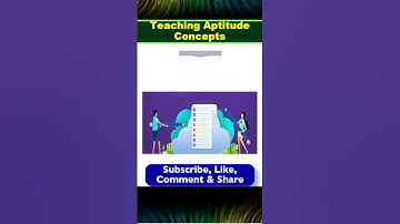 Teaching Aptitude Concepts In Brief | Ep#1