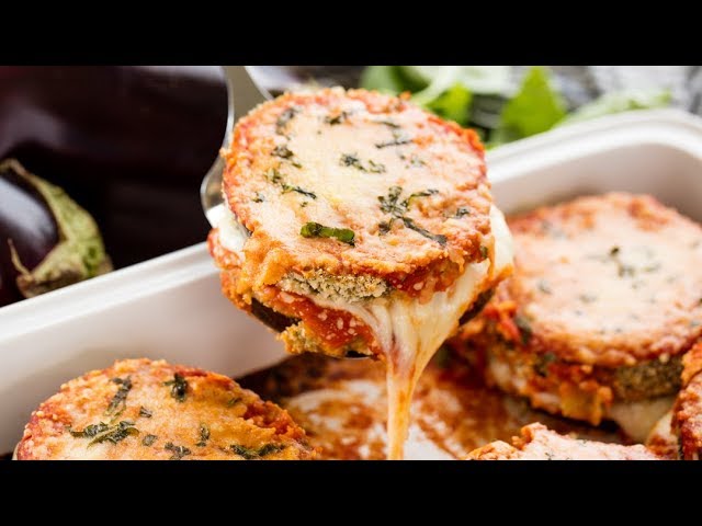 How to Make Baked Eggplant Parmesan | The Stay At Home Chef class=