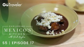 Exploring Mexicos Kitchen with Rick Bayless | S5E14 | Salsa Negra Eggplant with Black Beans