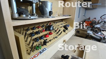 Shop built - Router bit storage cabinet!