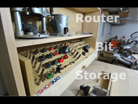 Shop Built Router Bit Storage Cabinet Youtube