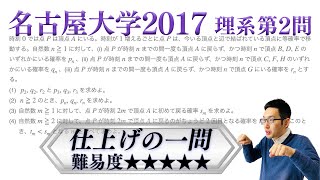 【避けて通れぬ】名古屋大学2017理系第2問でじっくり学ぶ（確率漸化式）