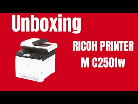 Printer RICOH M C250fw unboxing