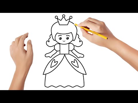 Vídeo: Como Desenhar Uma Princesa