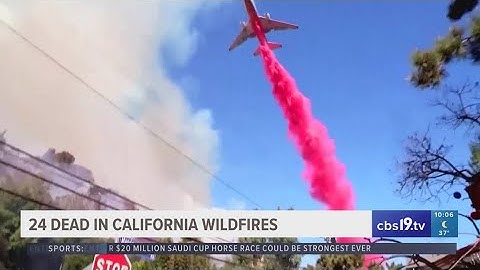 24 dead in California wildfires as winds continue