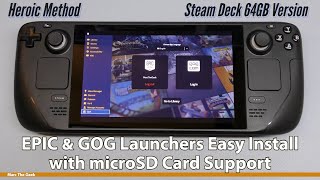 EPIC & GOG Launchers Easy Install with microSD Card Support