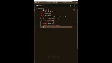 Cool Turtle 🐢 Create Using Python #shorts #coding #python #shortvideo #viral #viralvideo @YTST21