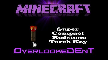 Super Compact Redstone Torch Key - Minecraft Xbox 360/PS3 - [Tutorial]