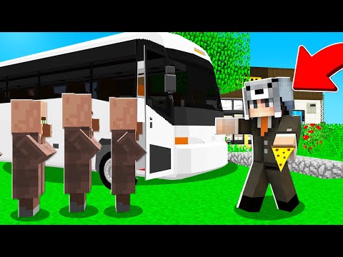 1 GÜNLÜĞÜNE OTOBÜS ŞÖFÖRÜ OLDUM 😱 - Minecraft