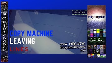 Copy Machine Printer Scanner Copier Leaving Lines Across Copies When Document Feeder Used Fix
