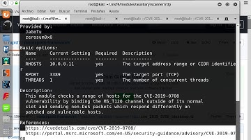 Metasploit: Módulo de descubrimiento de CVE-2019-0708