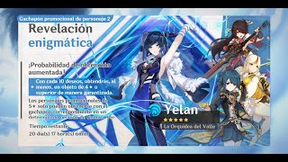 [Genshin Impact 3.4] Banner de Yelan sale bien!!! 140 Deseos