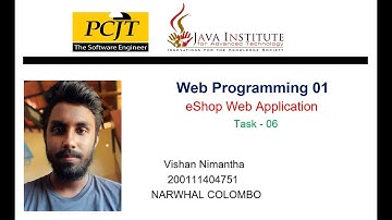Web Project Task 06 | 1st Year | Java Institute