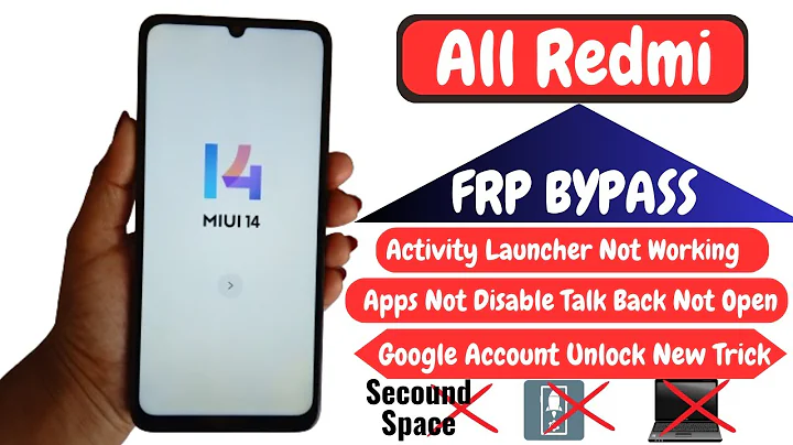 All Redmi MIUI 14 FRP Bypass Activity Launcher Not Open || Redmi MIUI 14 Google Account Bypass 2024