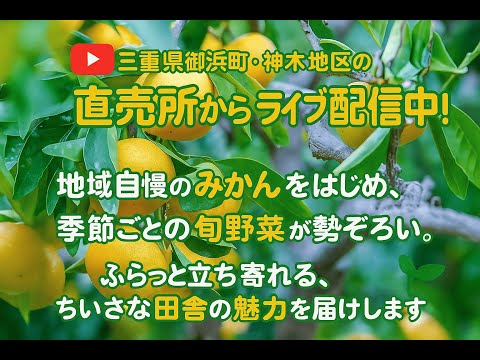 三重県御浜町神木「なかよしステーション」ライブ配信