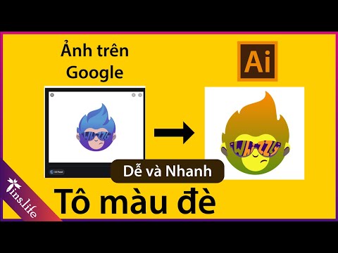 Cách tô màu đề lên ảnh (png, jpg...) trong Adobe Illustrator (Ai)