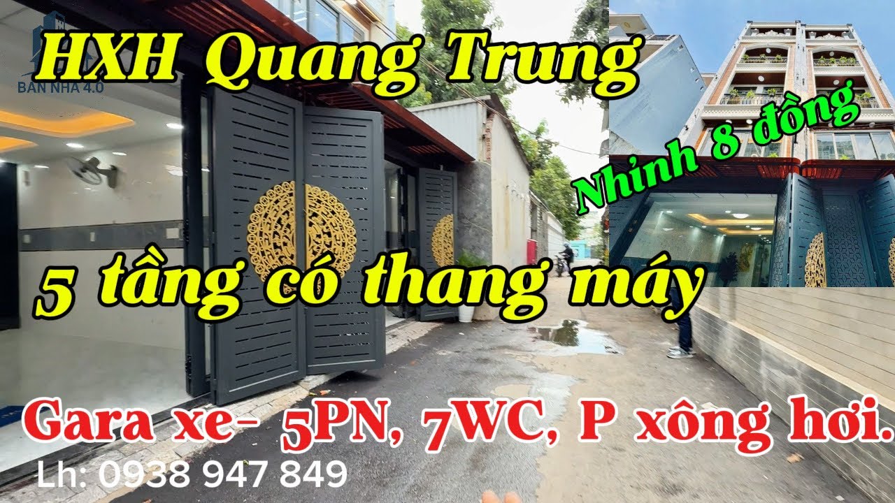 Hơn 8 đồng sở hữu căn nhà 5 tầng thang máy. 6 phòng, 7WC, gara xe….
